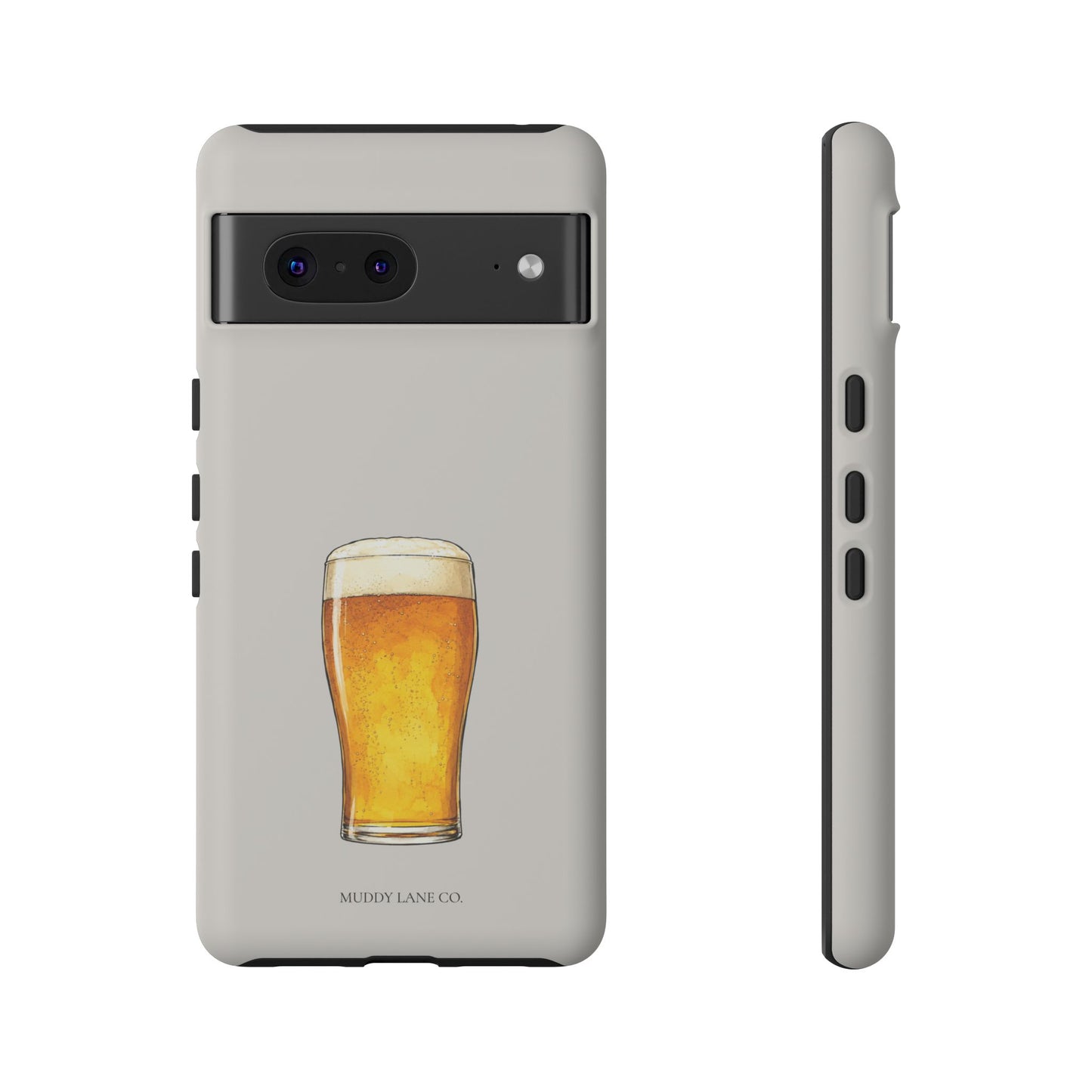 Pub Pint Tough Phone Case in Soft Grey Matte