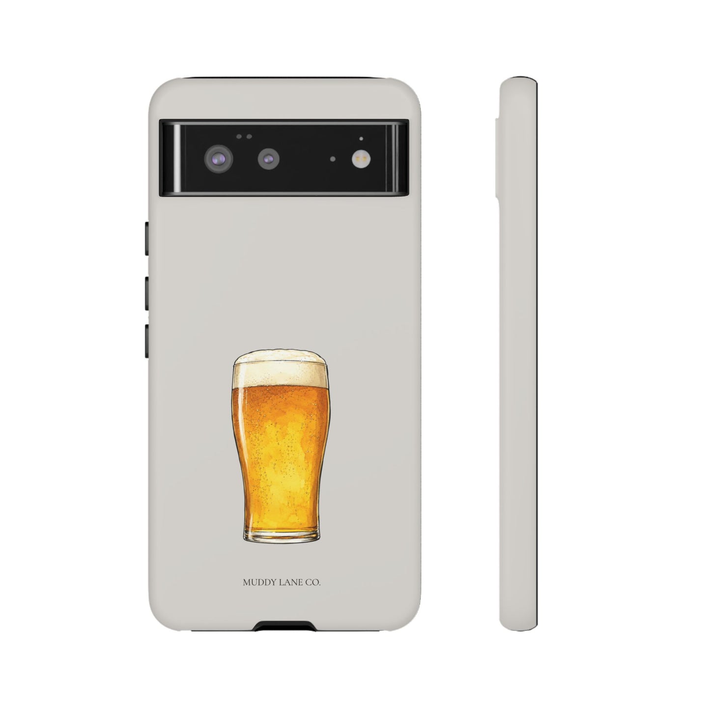 Pub Pint Tough Phone Case in Soft Grey Matte