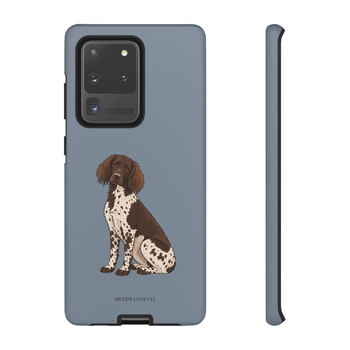 Spaniel Tough Phone Case in Smoke Blue Matte