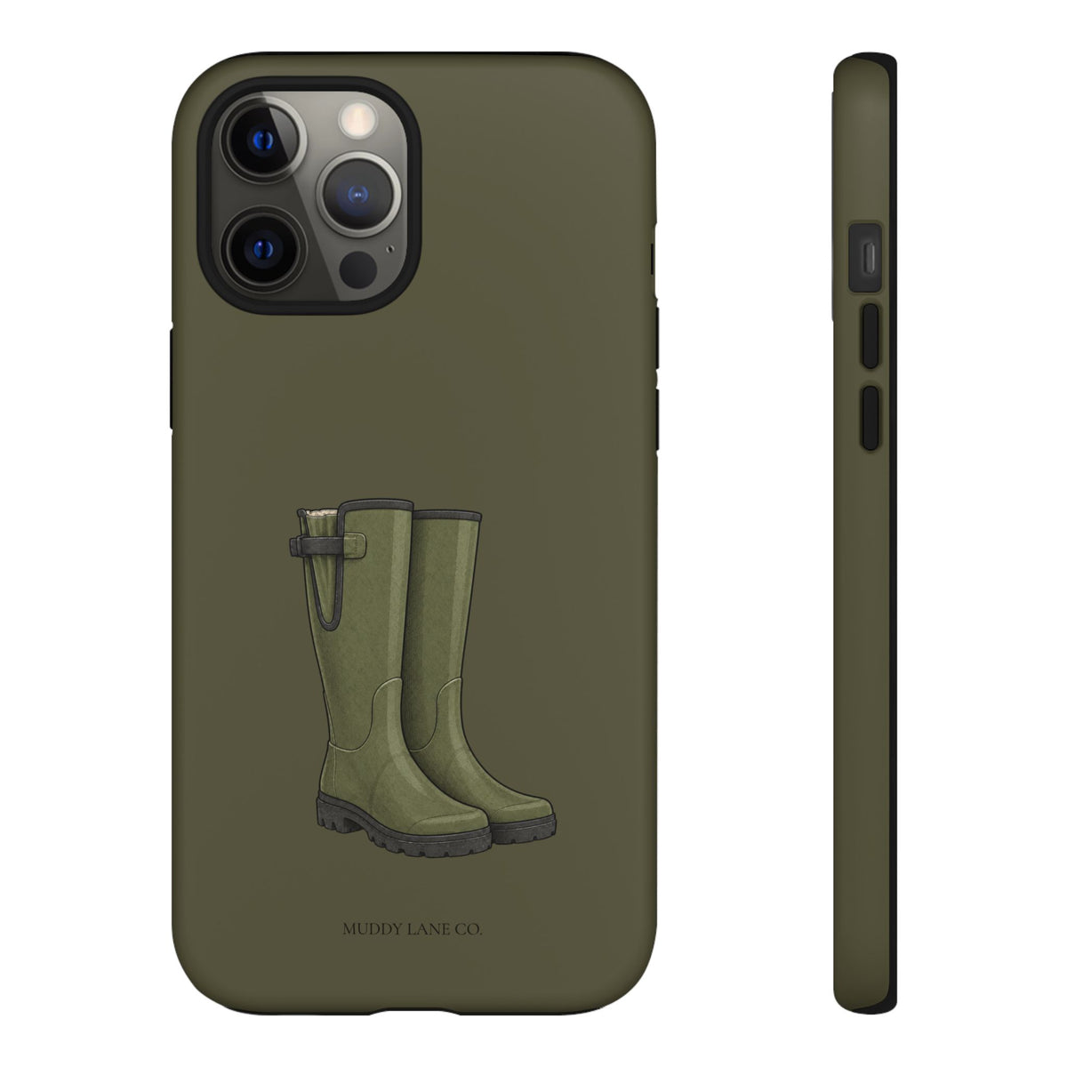 Wellies Tough Phone Case in Muddy Green Matte