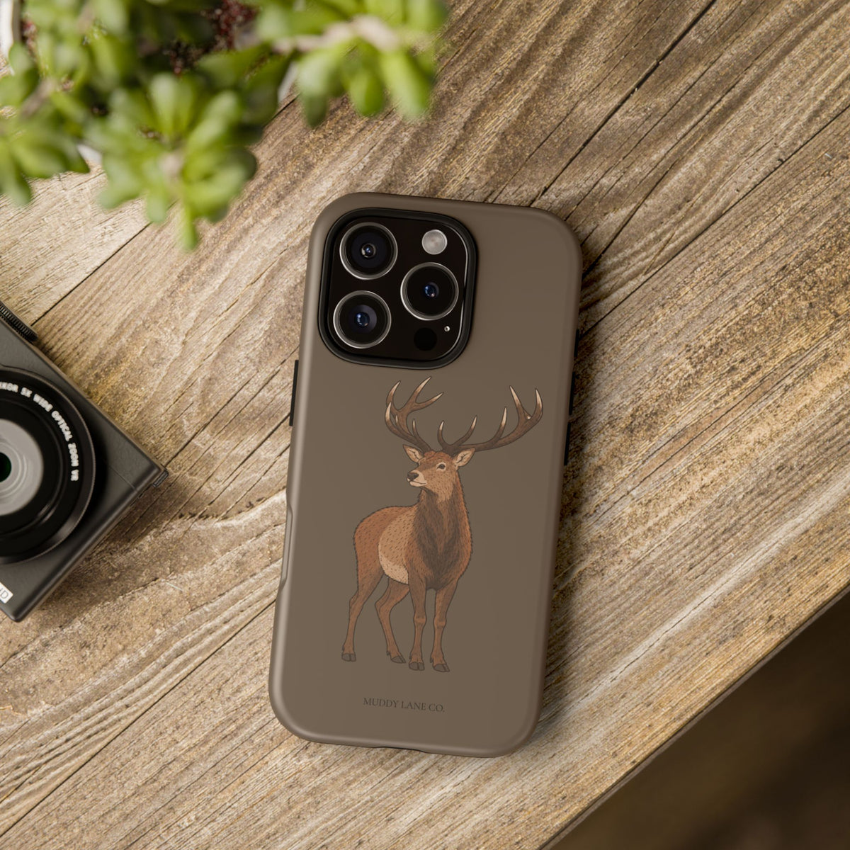 Stag Tough Phone Case in Taupe Brown Matte