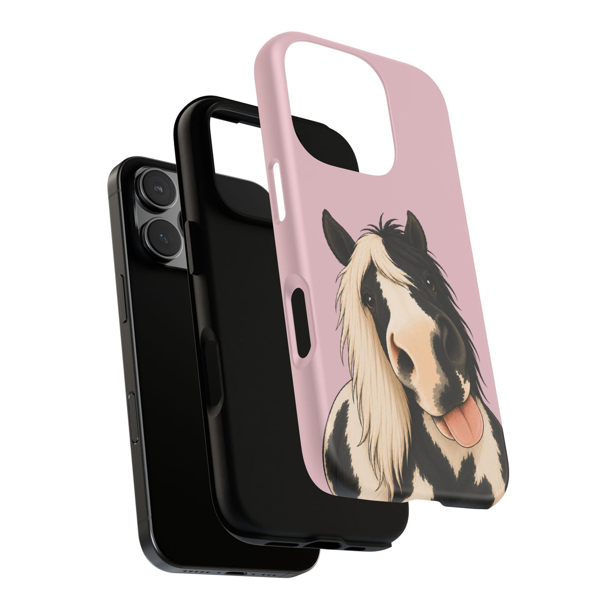 Cheeky Cob Tough Phone Case in Soft Rosette Pink Matte