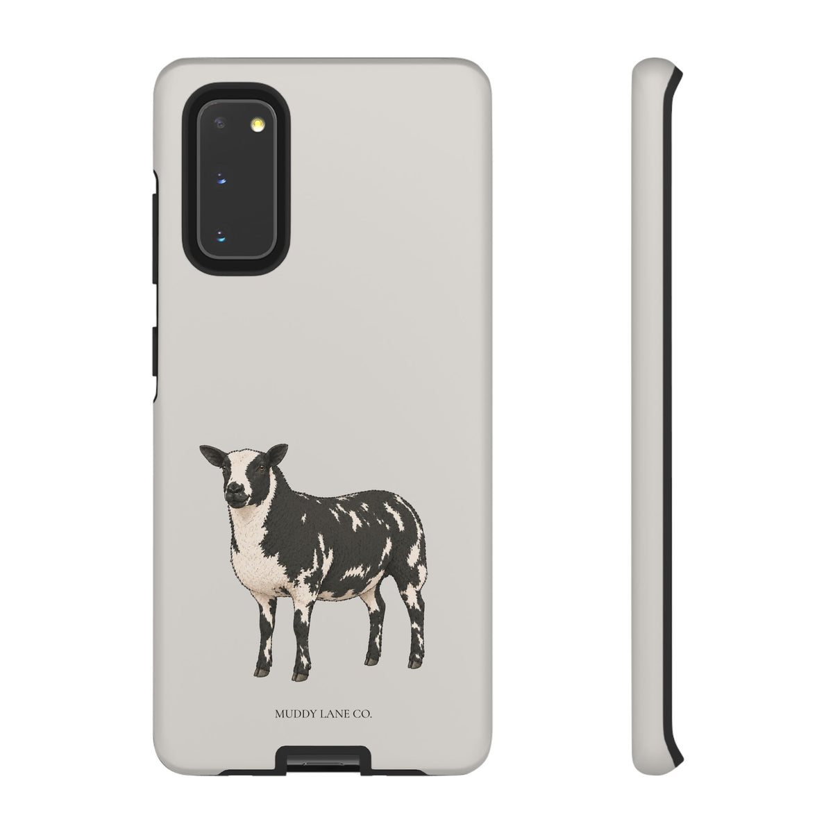 Dutch Spotted Sheep Tough Phone Case in Soft Grey Matte
