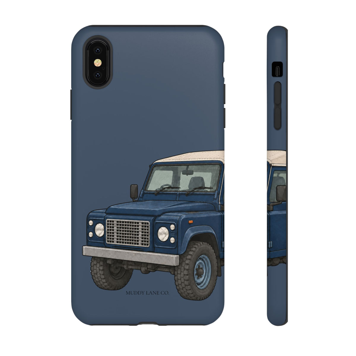Blue Classic 4x4 Close-Up Tough Phone Case in Deep Navy Matte