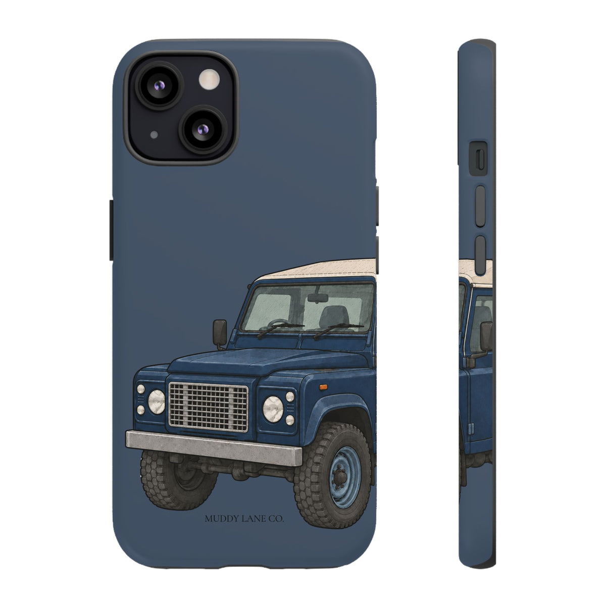 Blue Classic 4x4 Close-Up Tough Phone Case in Deep Navy Matte