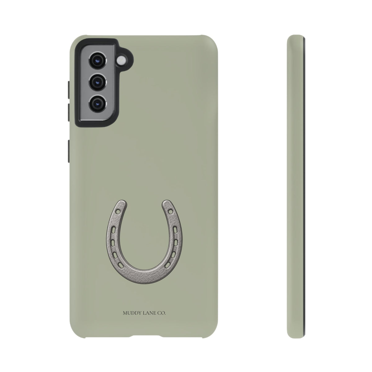 Horseshoe Tough Phone Case in Light Sage Matte