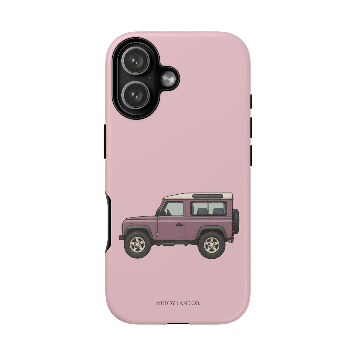 Pink Classic 4x4 Tough Phone Case in Soft Rosette Pink Matte