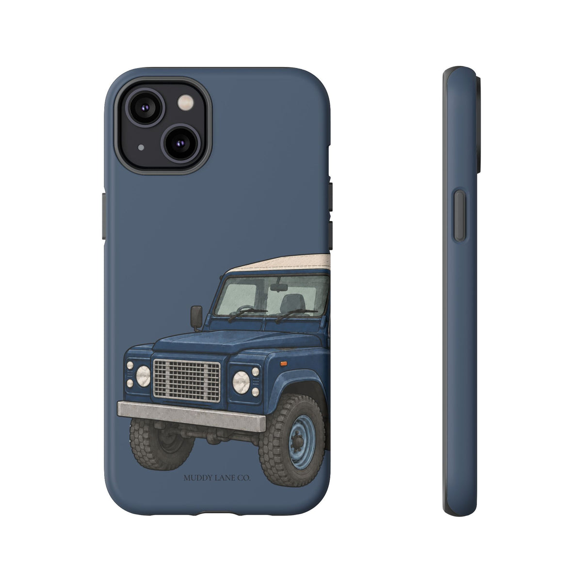 Blue Classic 4x4 Close-Up Tough Phone Case in Deep Navy Matte