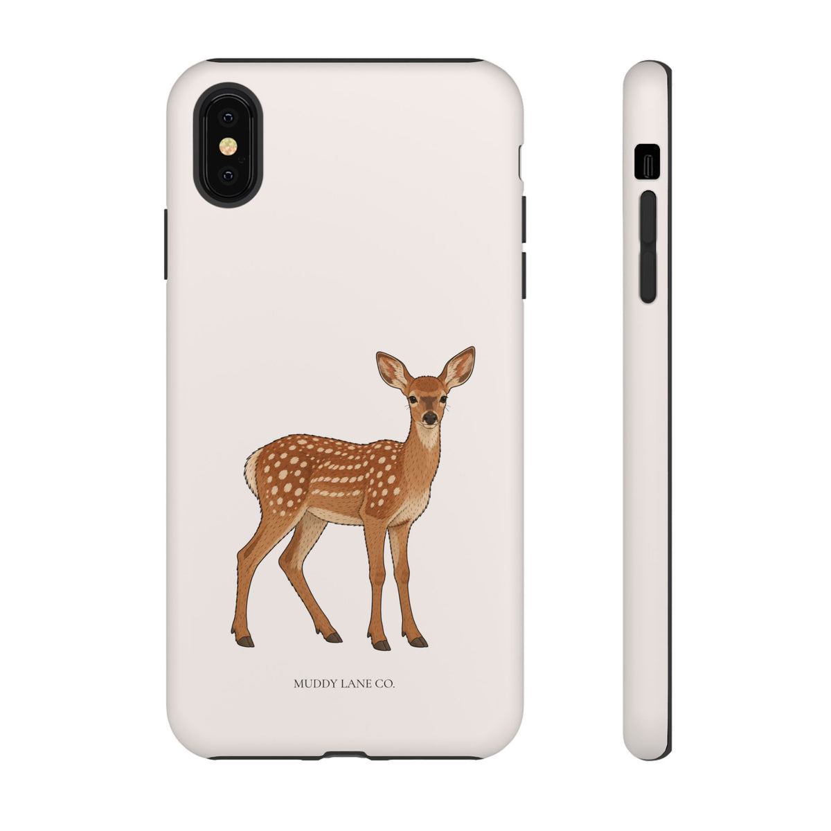 Fawn Tough Phone Case in Warm Cream Matte