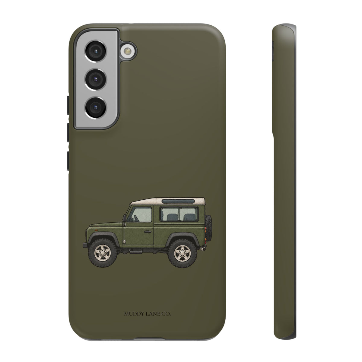 Green Classic 4x4 Tough Phone Case in Muddy Green Matte