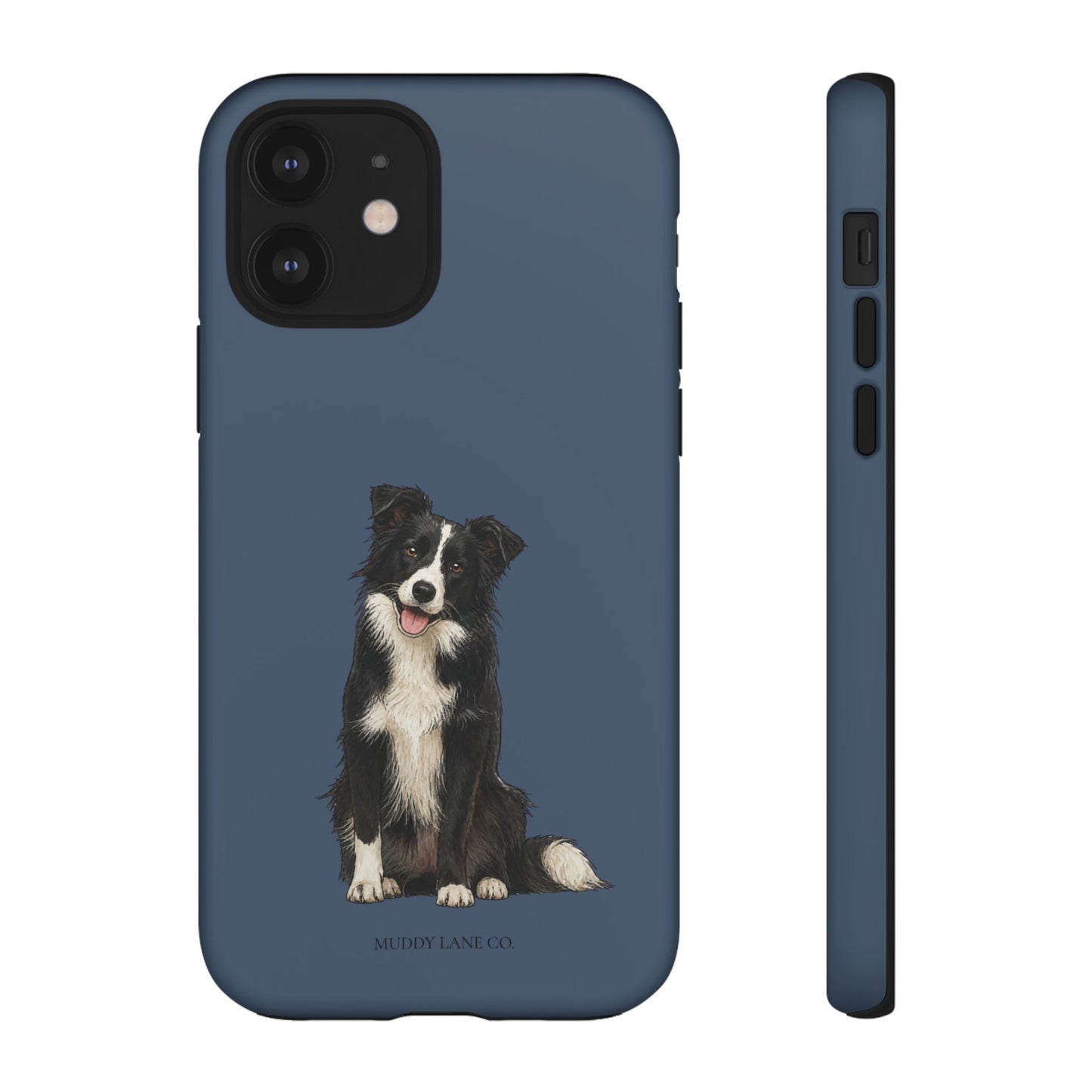 Border Collie Tough Phone Case in Deep Navy Matte