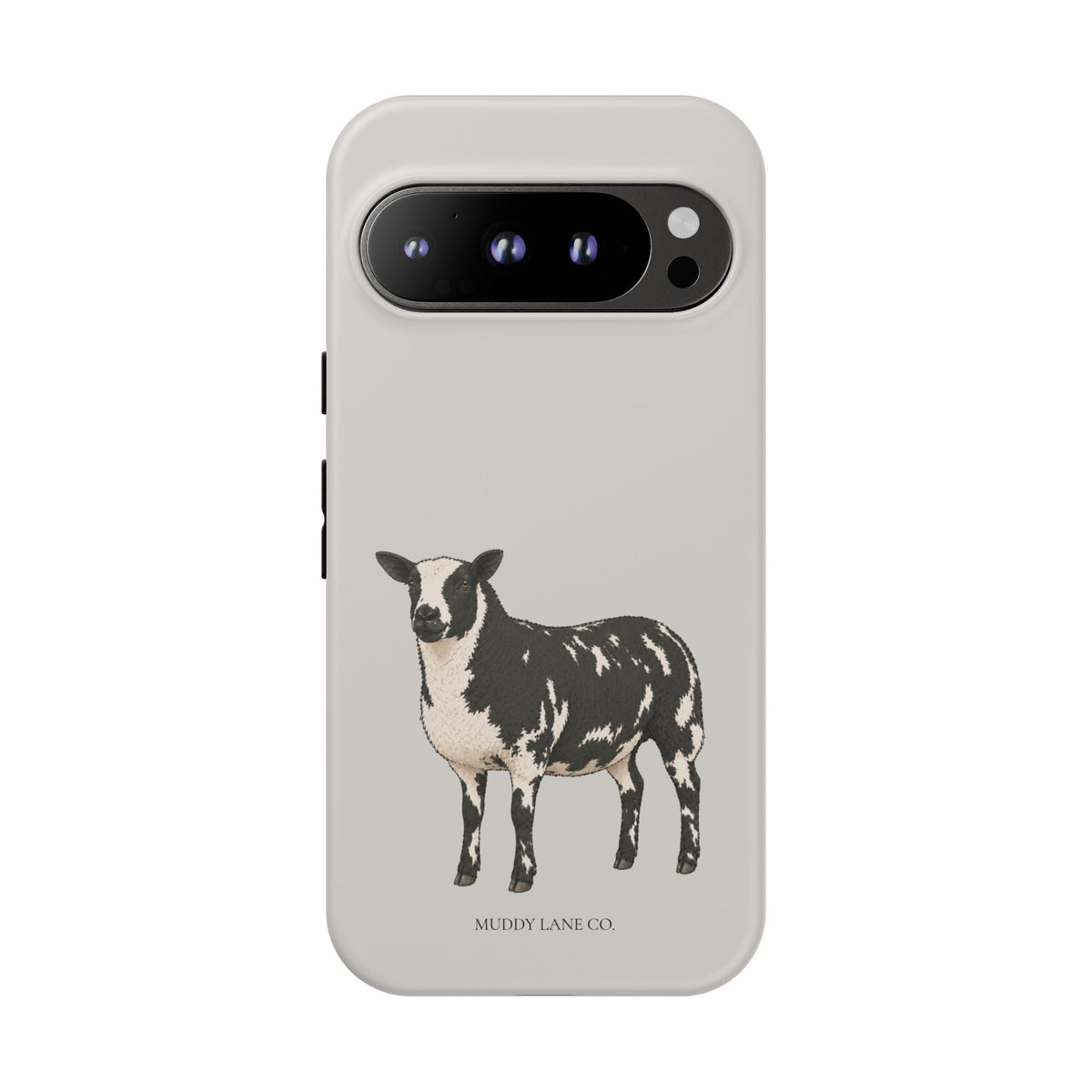 Dutch Spotted Sheep Tough Phone Case in Soft Grey Matte