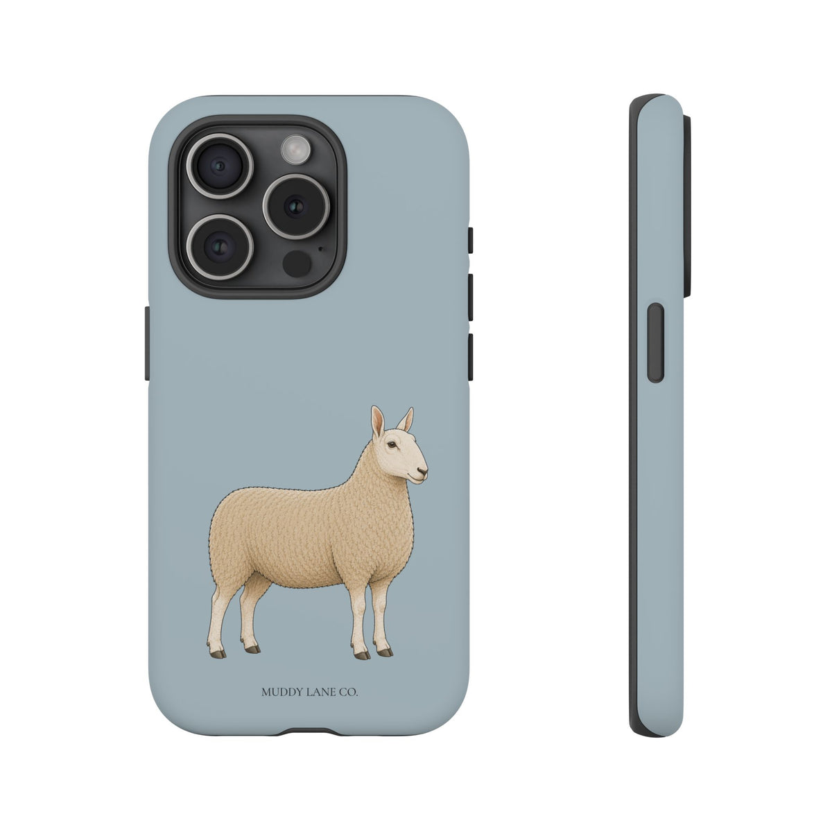 Border Leicester Tough Phone Case in Dusty Blue Matte