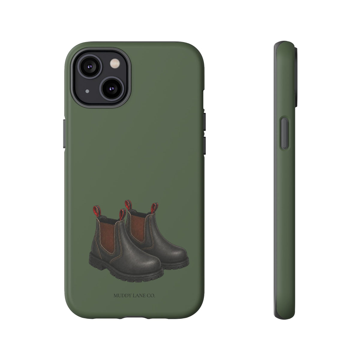 Yard Boots Tough Phone Case in Forest Green Matte
