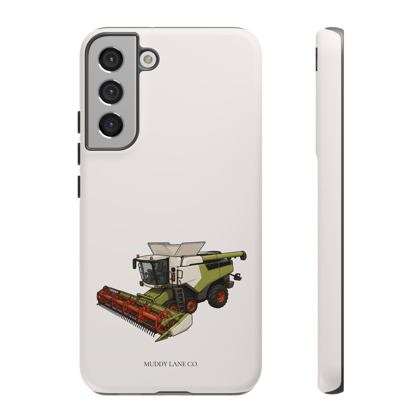 Combine Harvester Tough Phone Case in Warm Cream Matte