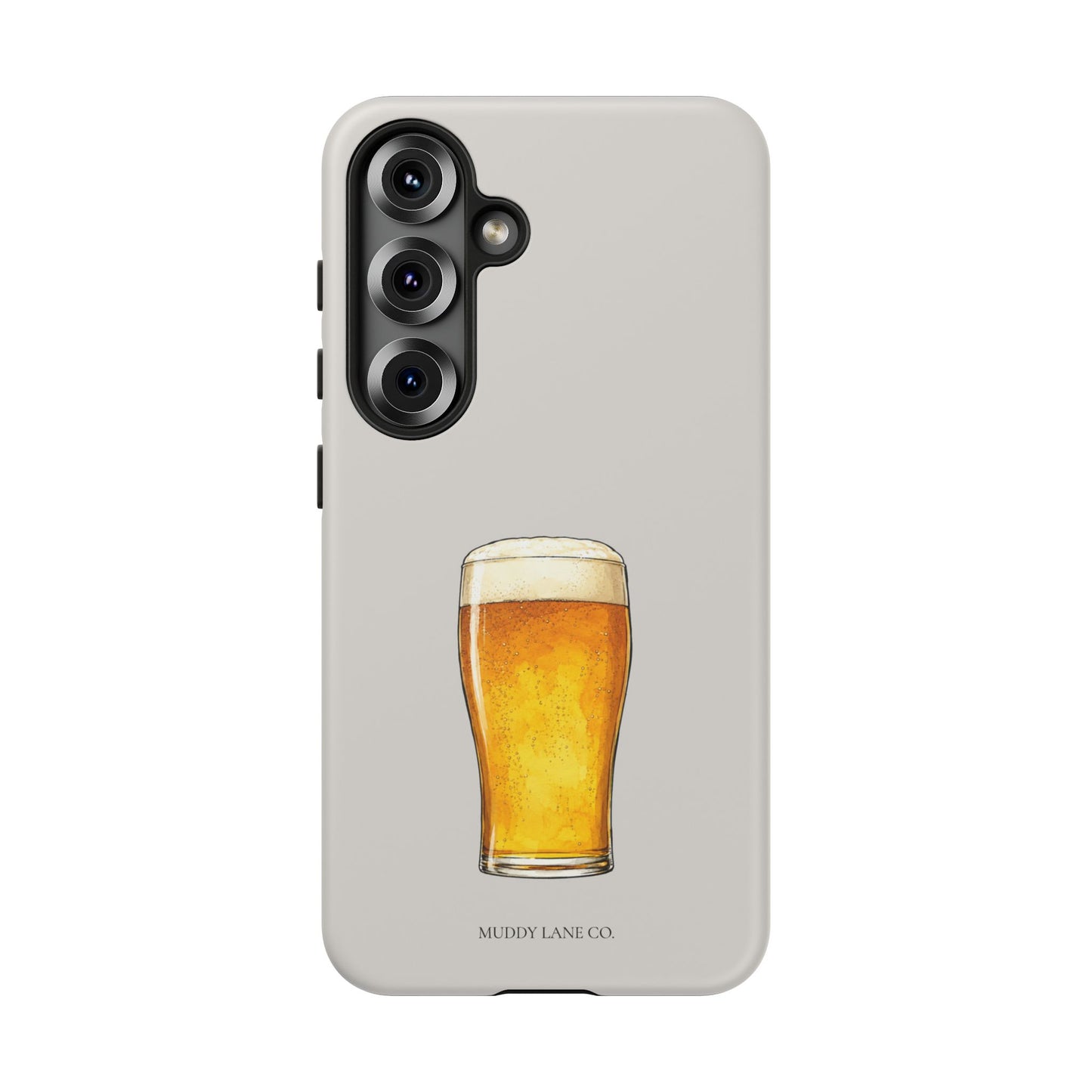 Pub Pint Tough Phone Case in Soft Grey Matte