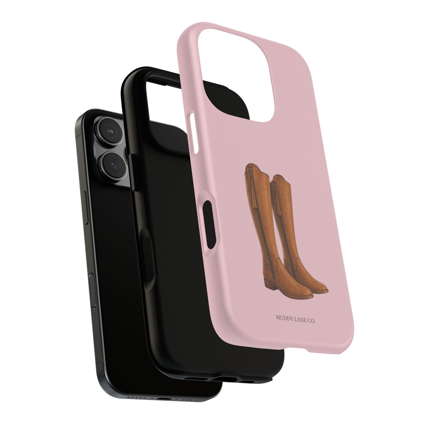 Riding Boots Tough Phone Case in Soft Rosette Pink Matte
