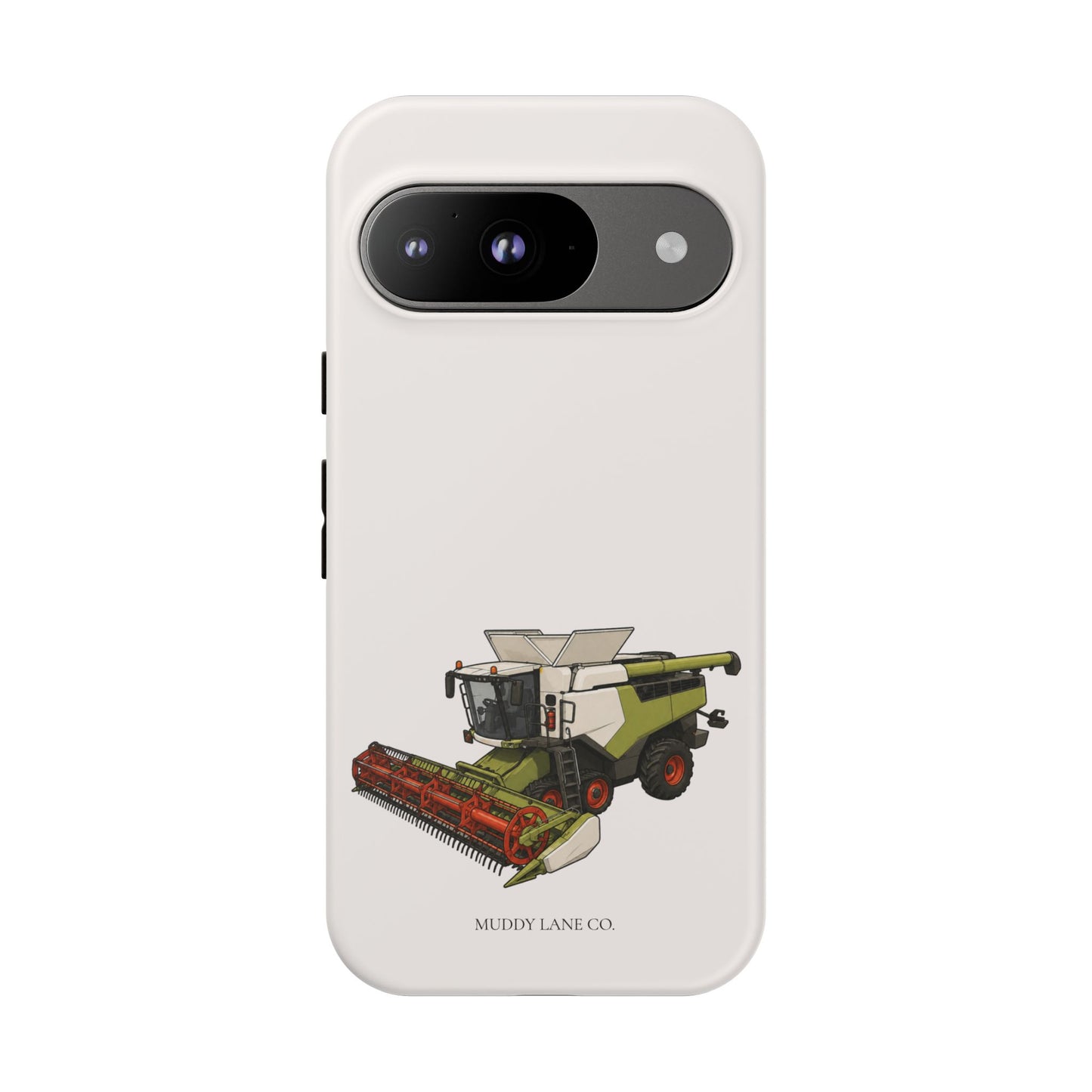 Combine Harvester Tough Phone Case in Warm Cream Matte