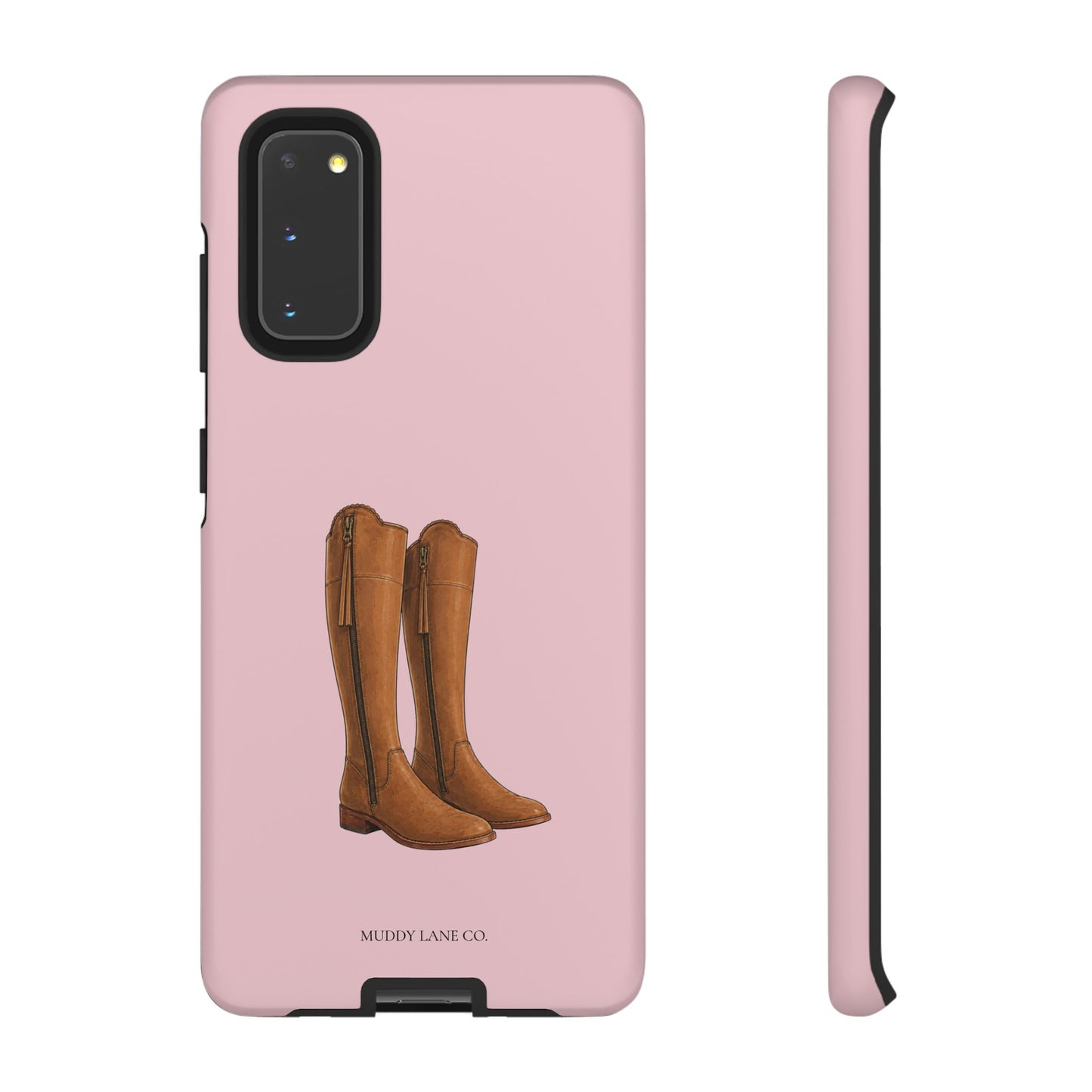 Riding Boots Tough Phone Case in Soft Rosette Pink Matte