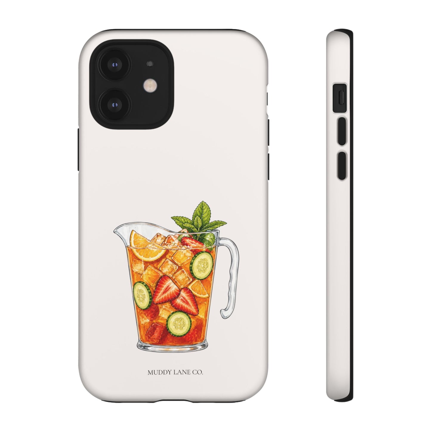 Summer Drink Jug Tough Phone Case in Warm Cream Matte
