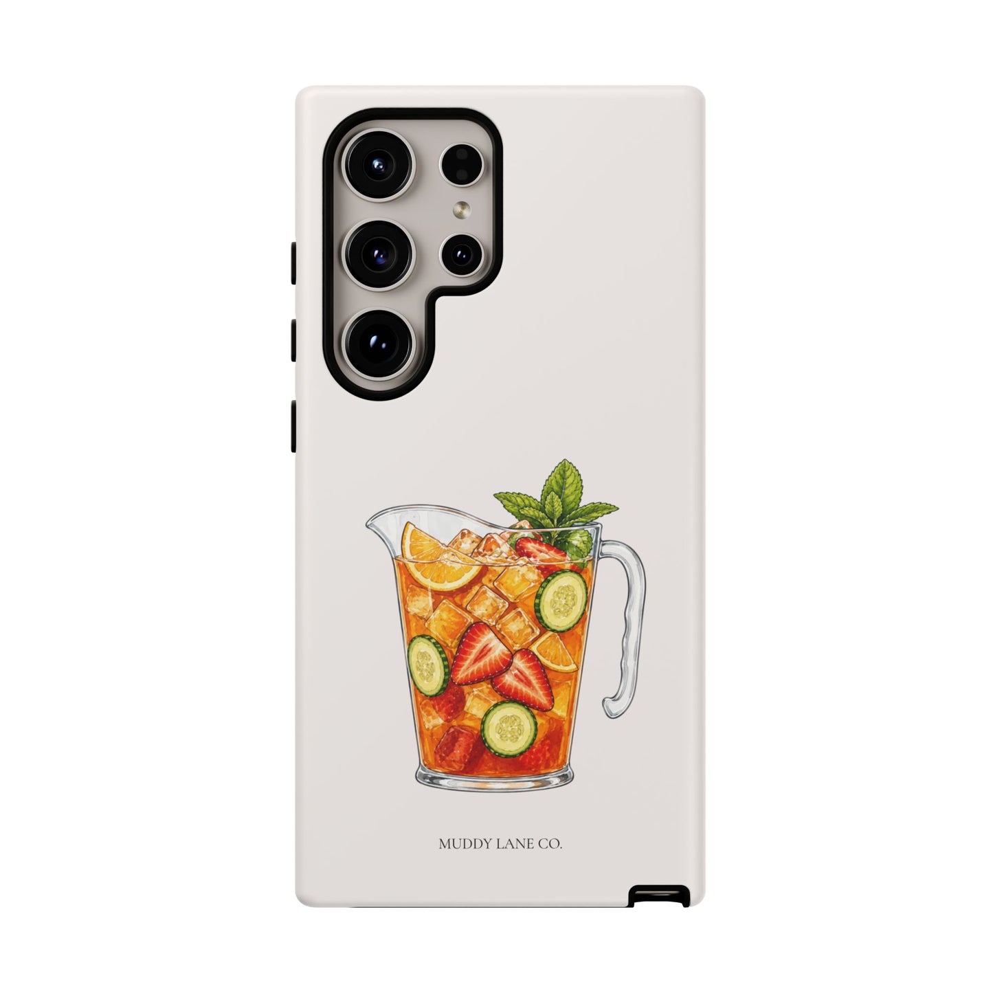 Summer Drink Jug Tough Phone Case in Warm Cream Matte