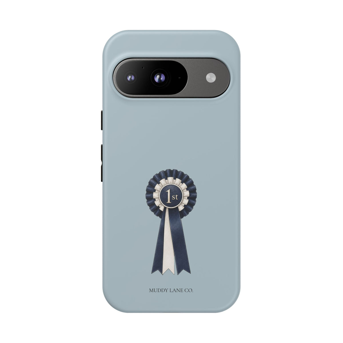 Rosette Tough Phone Case in Dusty Blue Matte