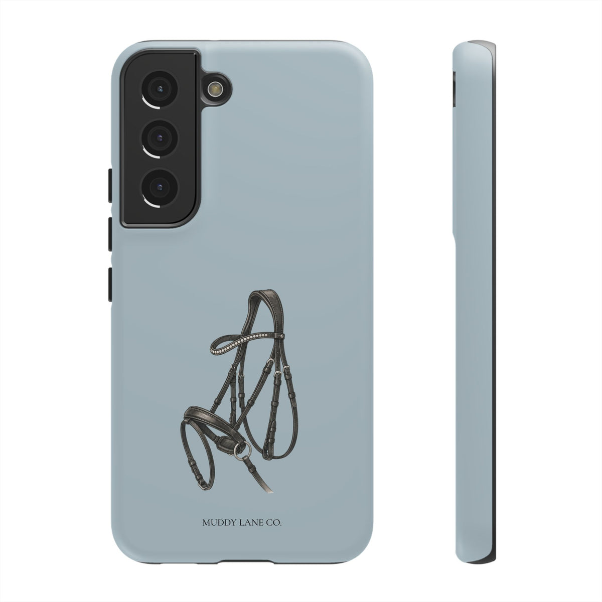 Bridle Tough Phone Case in Dusty Blue Matte