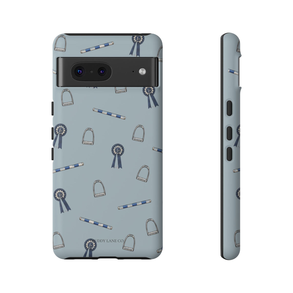 Show Day Pattern Tough Phone Case in Dusty Blue Matte