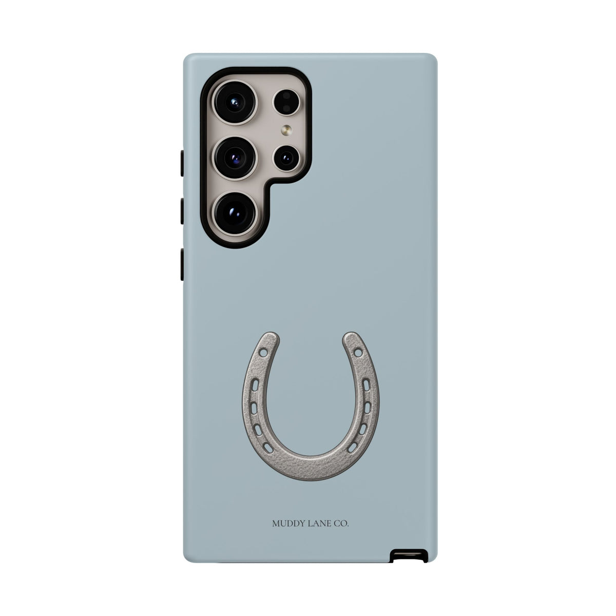 Horseshoe Tough Phone Case in Dusty Blue Matte