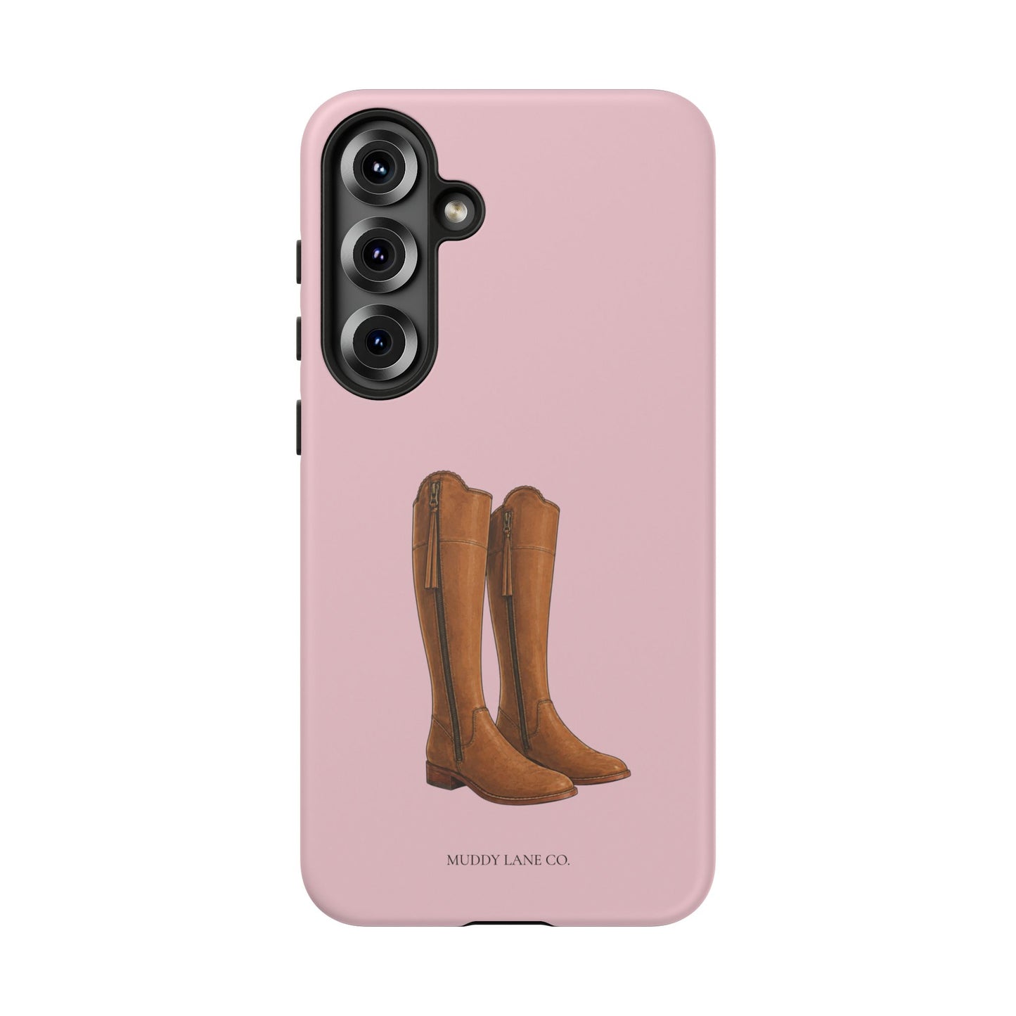 Riding Boots Tough Phone Case in Soft Rosette Pink Matte
