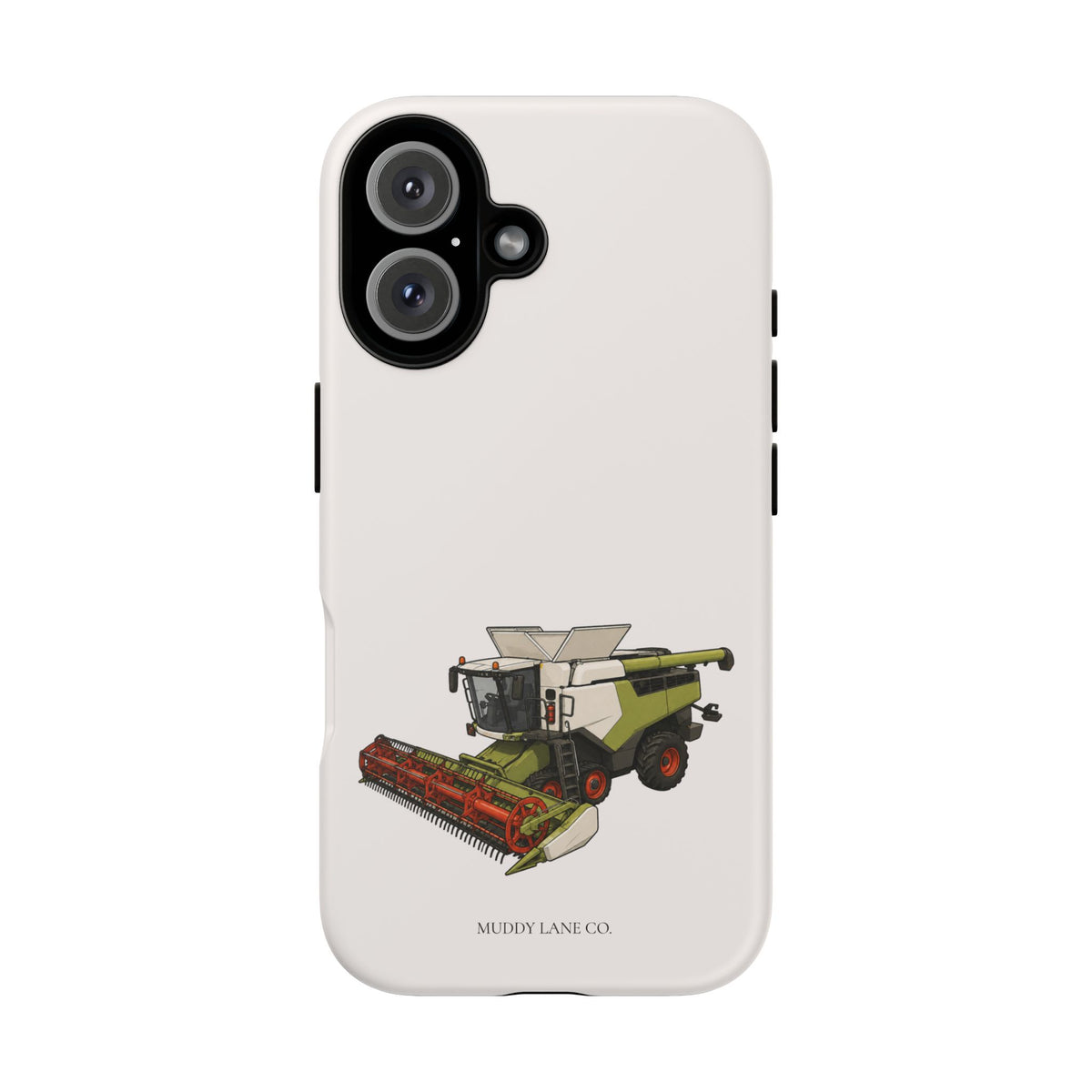 Combine Harvester Tough Phone Case in Warm Cream Matte
