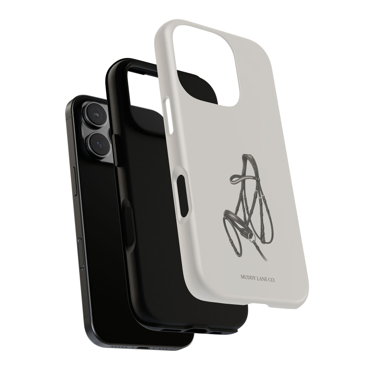 Bridle Tough Phone Case in Soft Grey Matte
