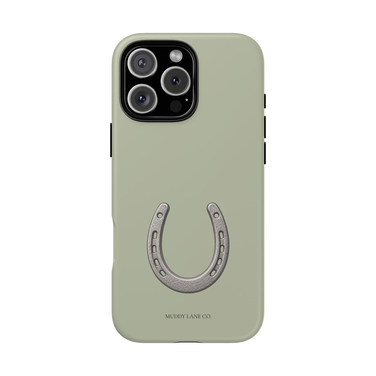 Horseshoe Tough Phone Case in Light Sage Matte