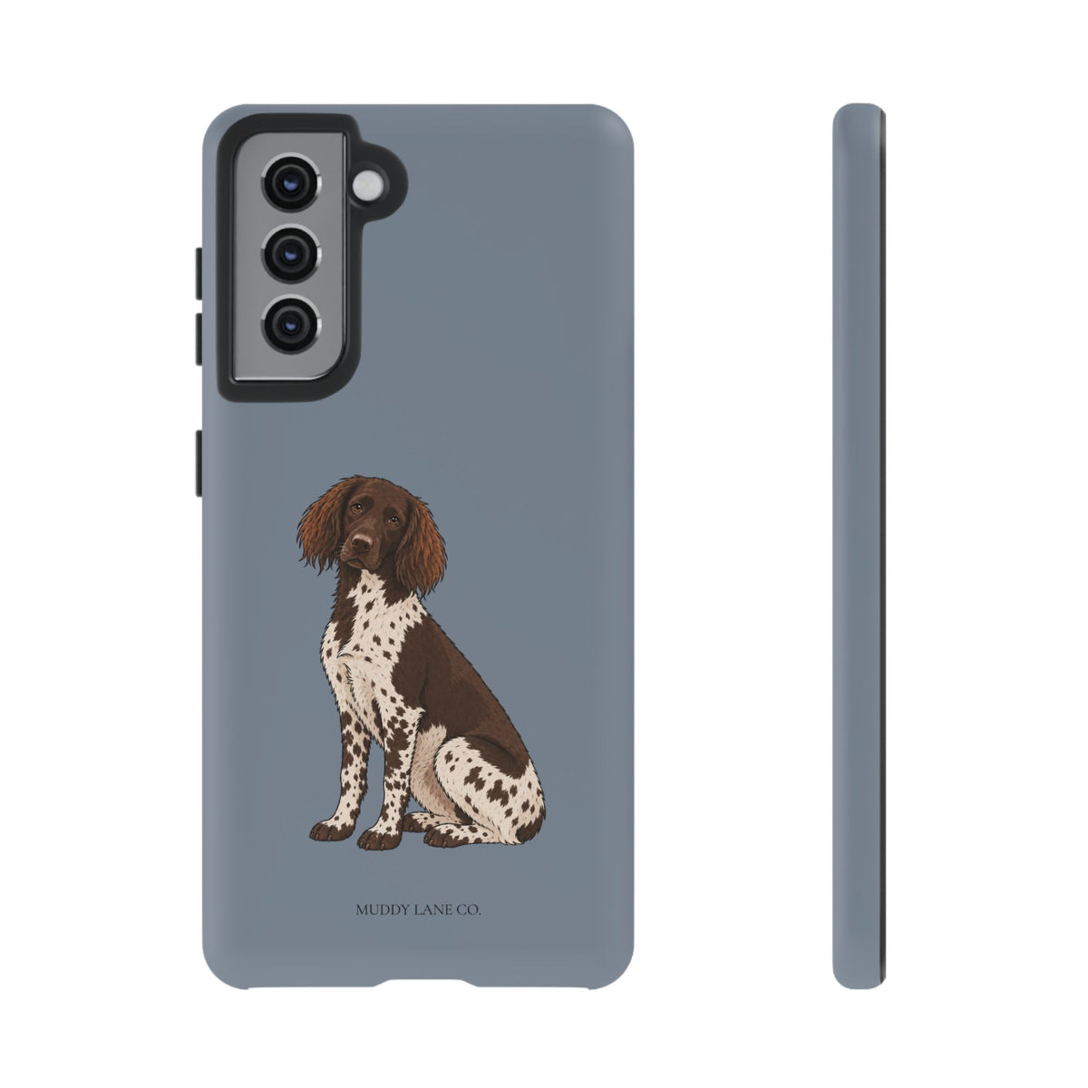 Spaniel Tough Phone Case in Smoke Blue Matte