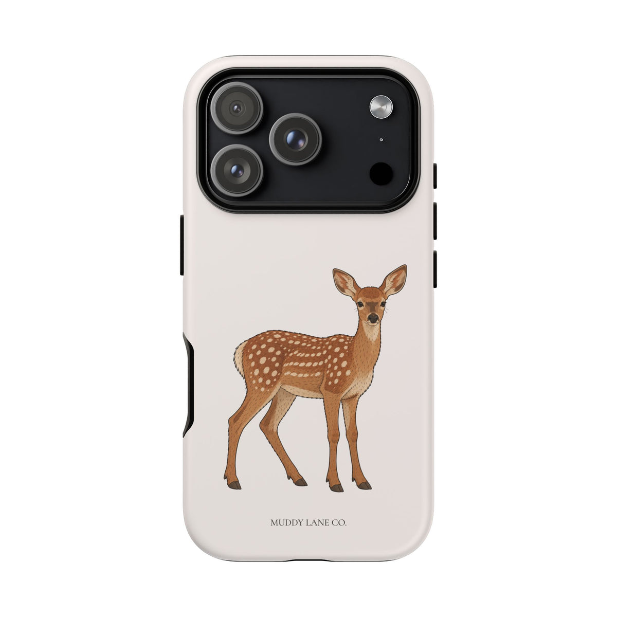 Fawn Tough Phone Case in Warm Cream Matte