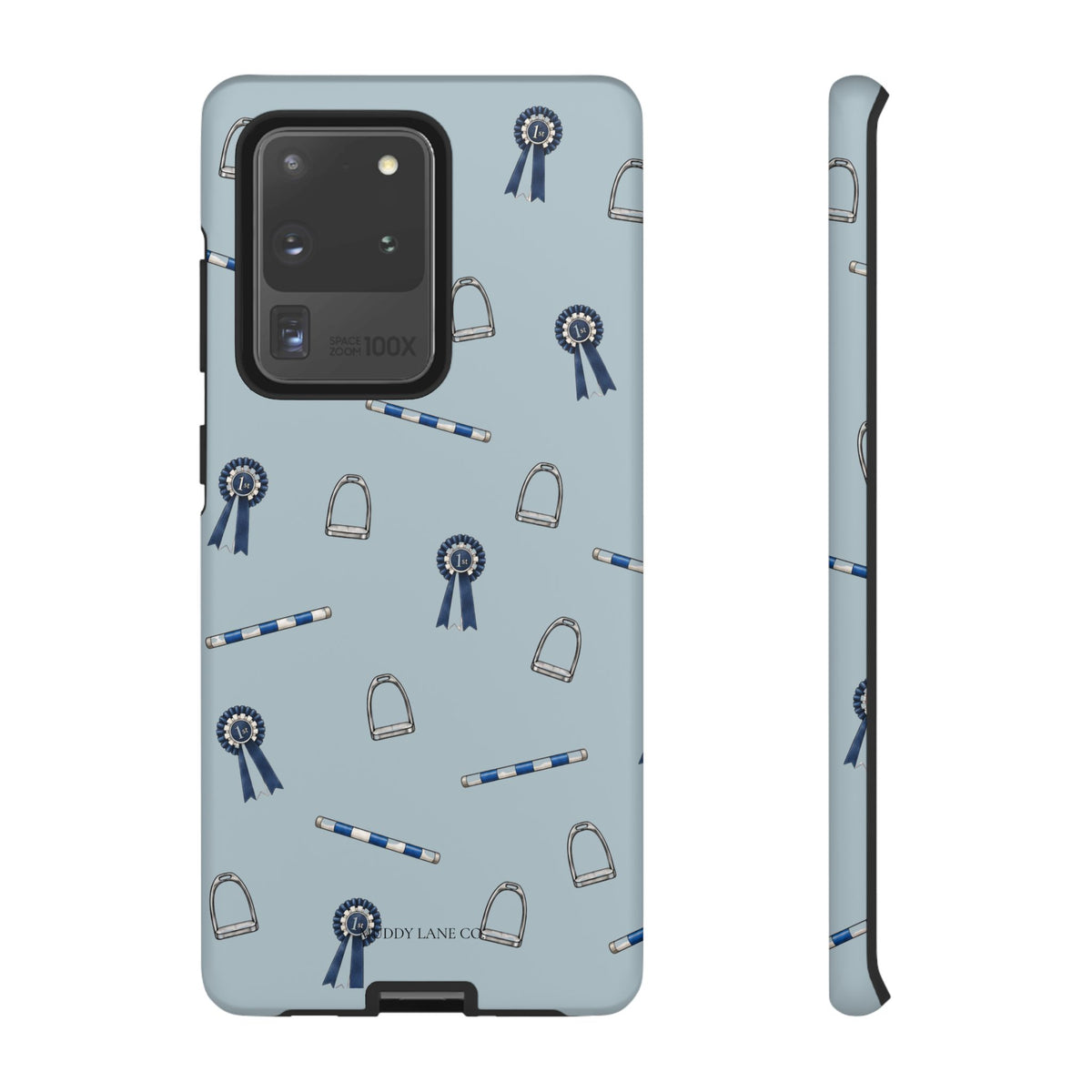 Show Day Pattern Tough Phone Case in Dusty Blue Matte