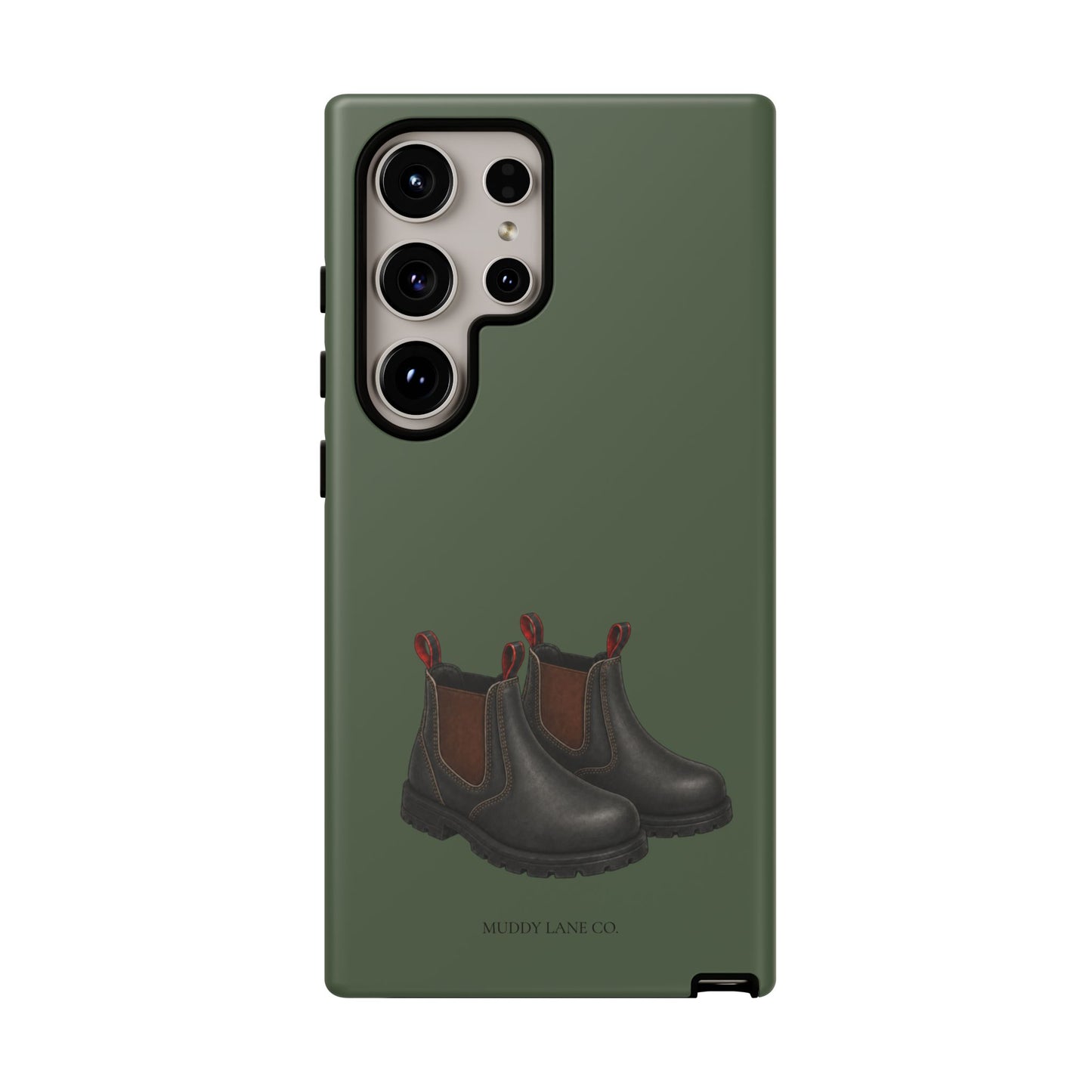 Yard Boots Tough Phone Case in Forest Green Matte