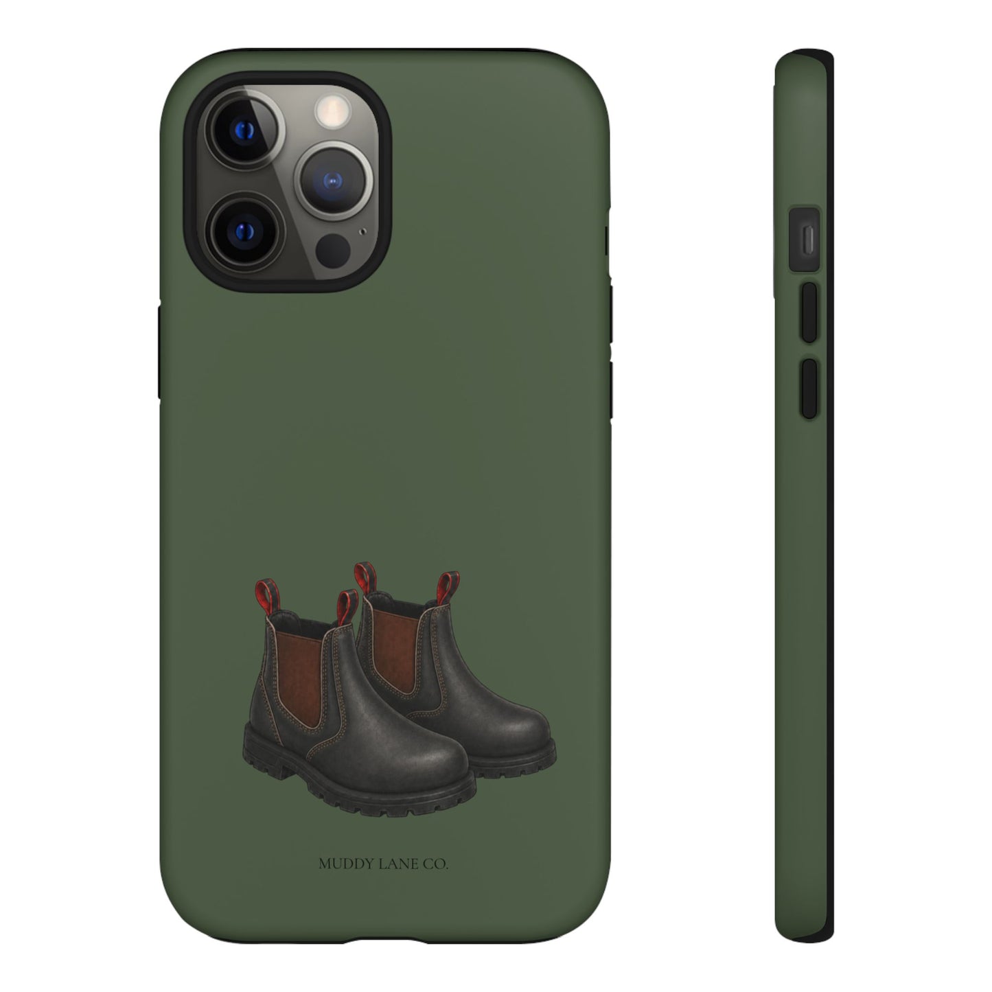 Yard Boots Tough Phone Case in Forest Green Matte