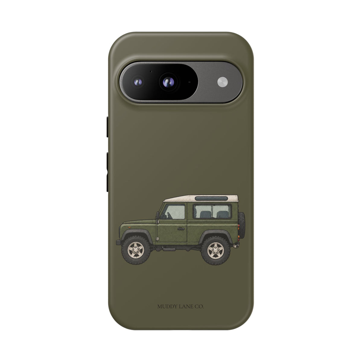 Green Classic 4x4 Tough Phone Case in Muddy Green Matte