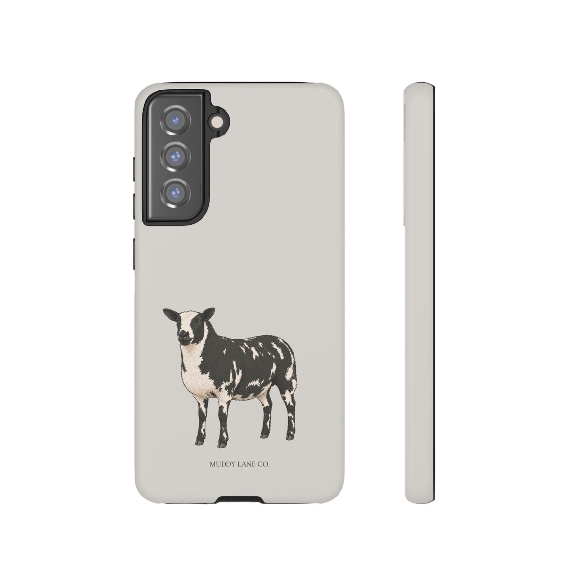 Dutch Spotted Sheep Tough Phone Case in Soft Grey Matte
