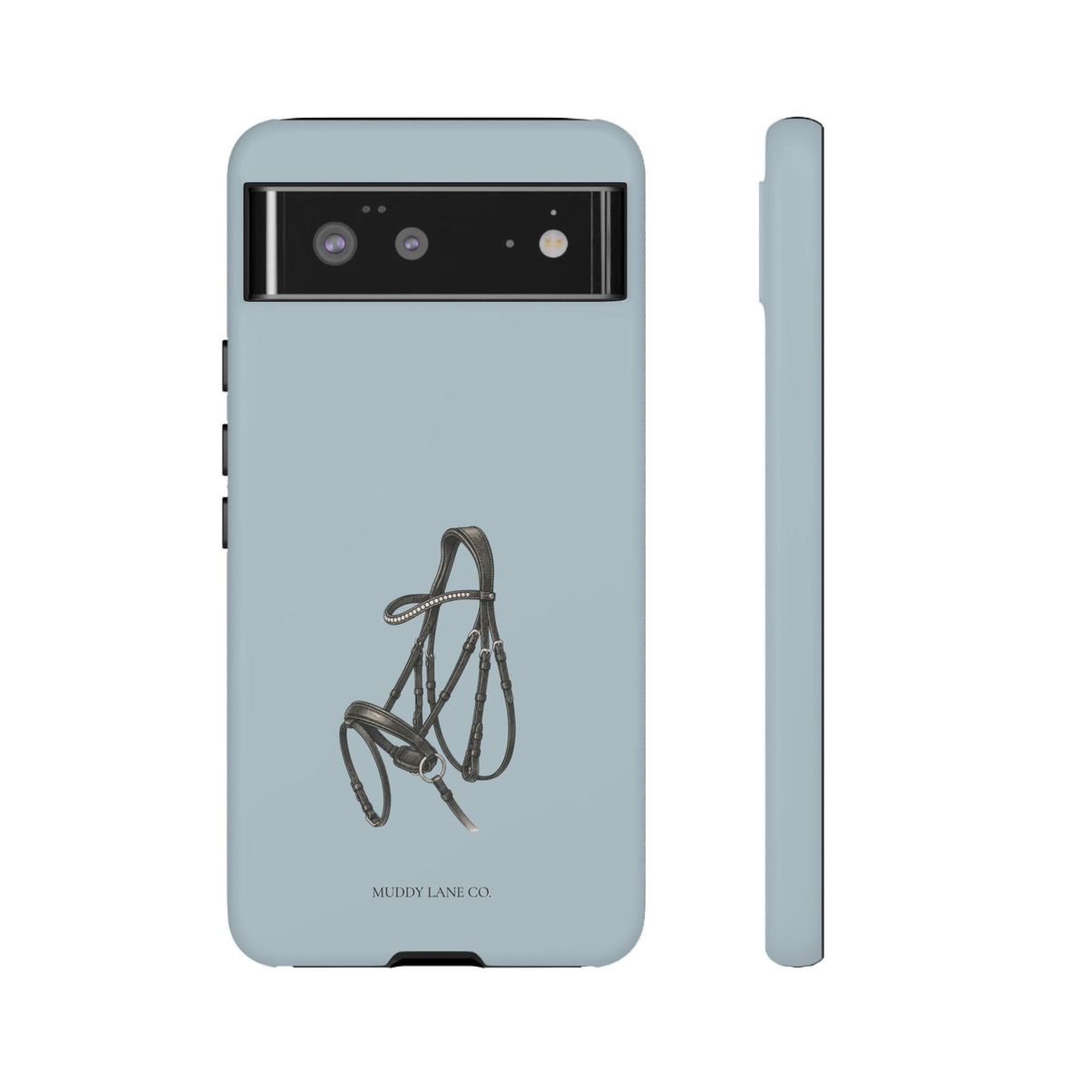 Bridle Tough Phone Case in Dusty Blue Matte