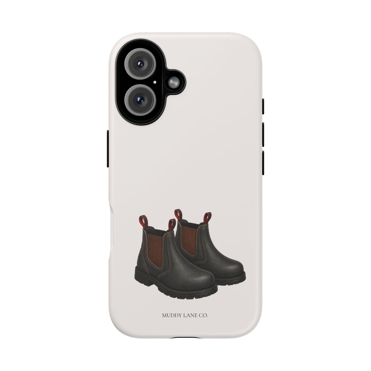 Yard Boots Tough Phone Case in Warm Cream Matte