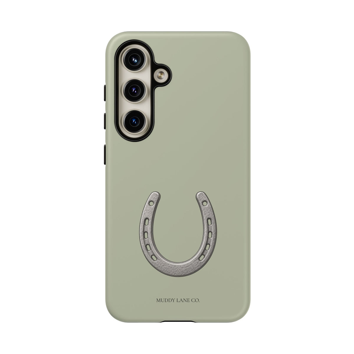 Horseshoe Tough Phone Case in Light Sage Matte