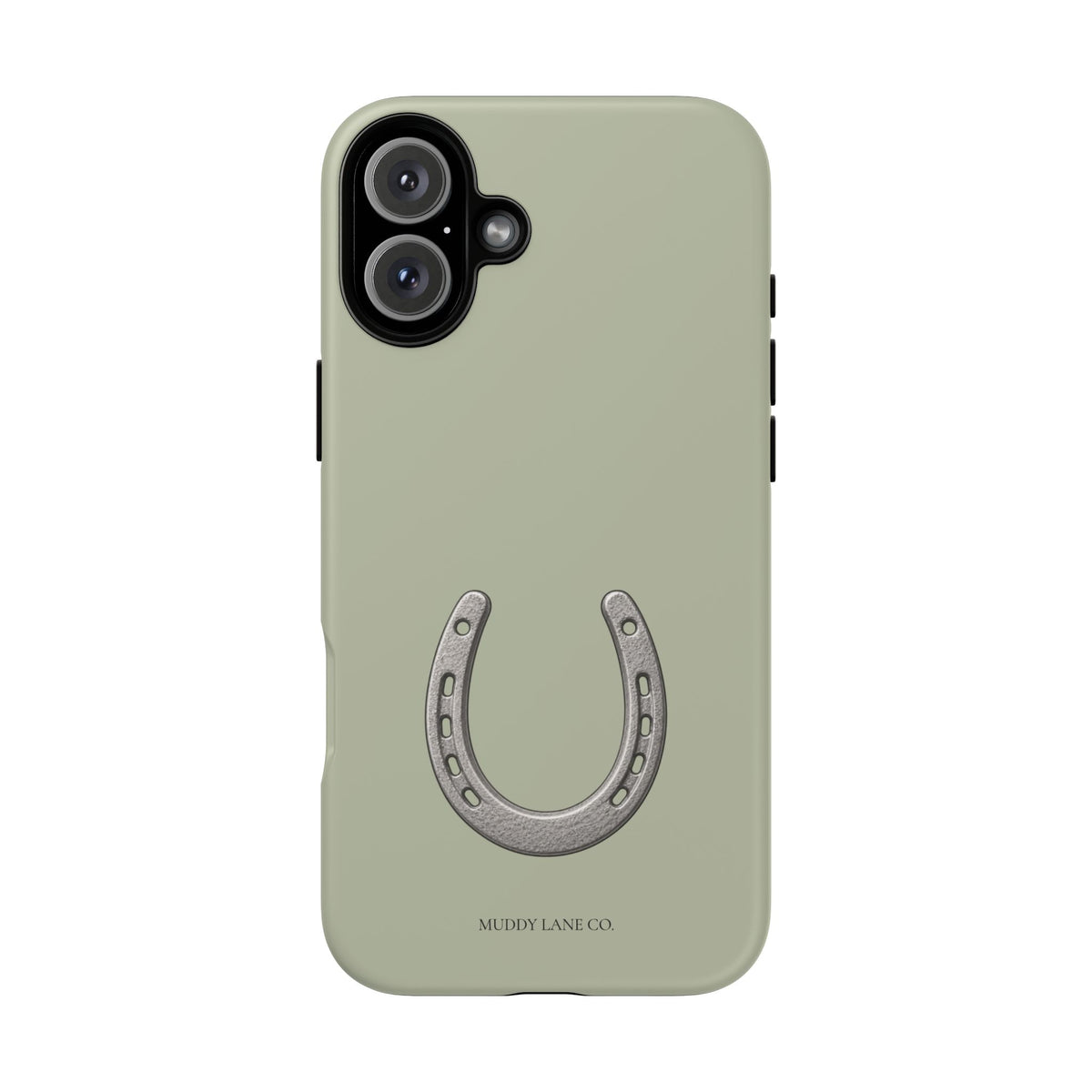 Horseshoe Tough Phone Case in Light Sage Matte