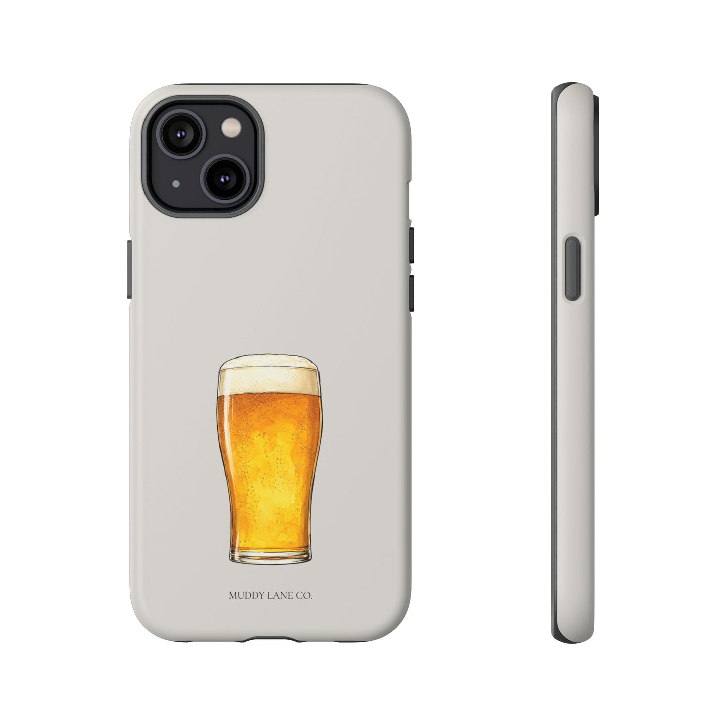 Pub Pint Tough Phone Case in Soft Grey Matte