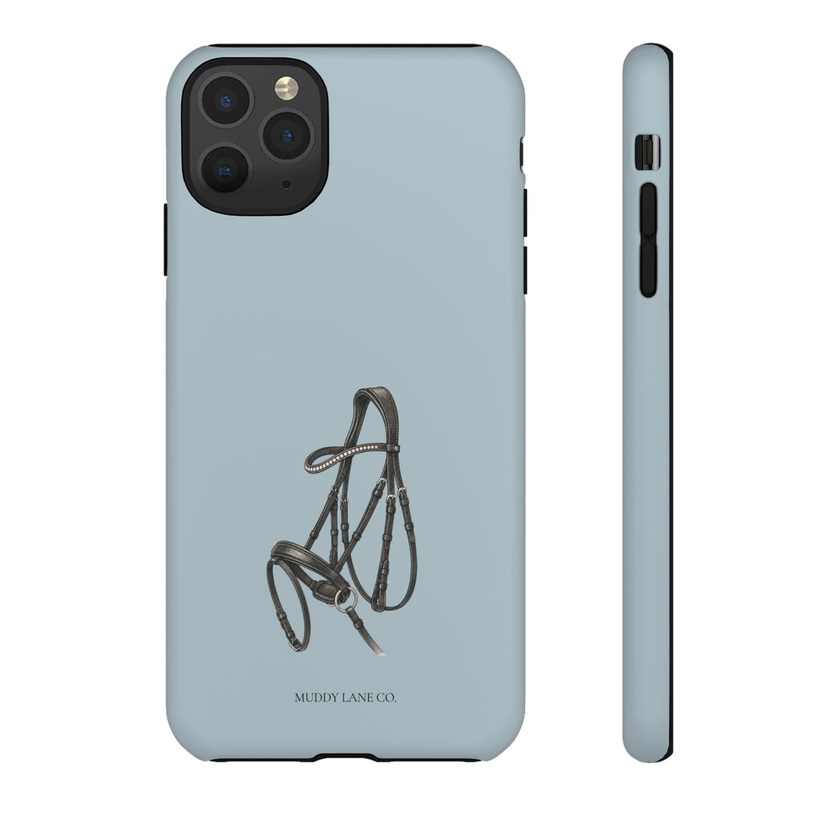 Bridle Tough Phone Case in Dusty Blue Matte