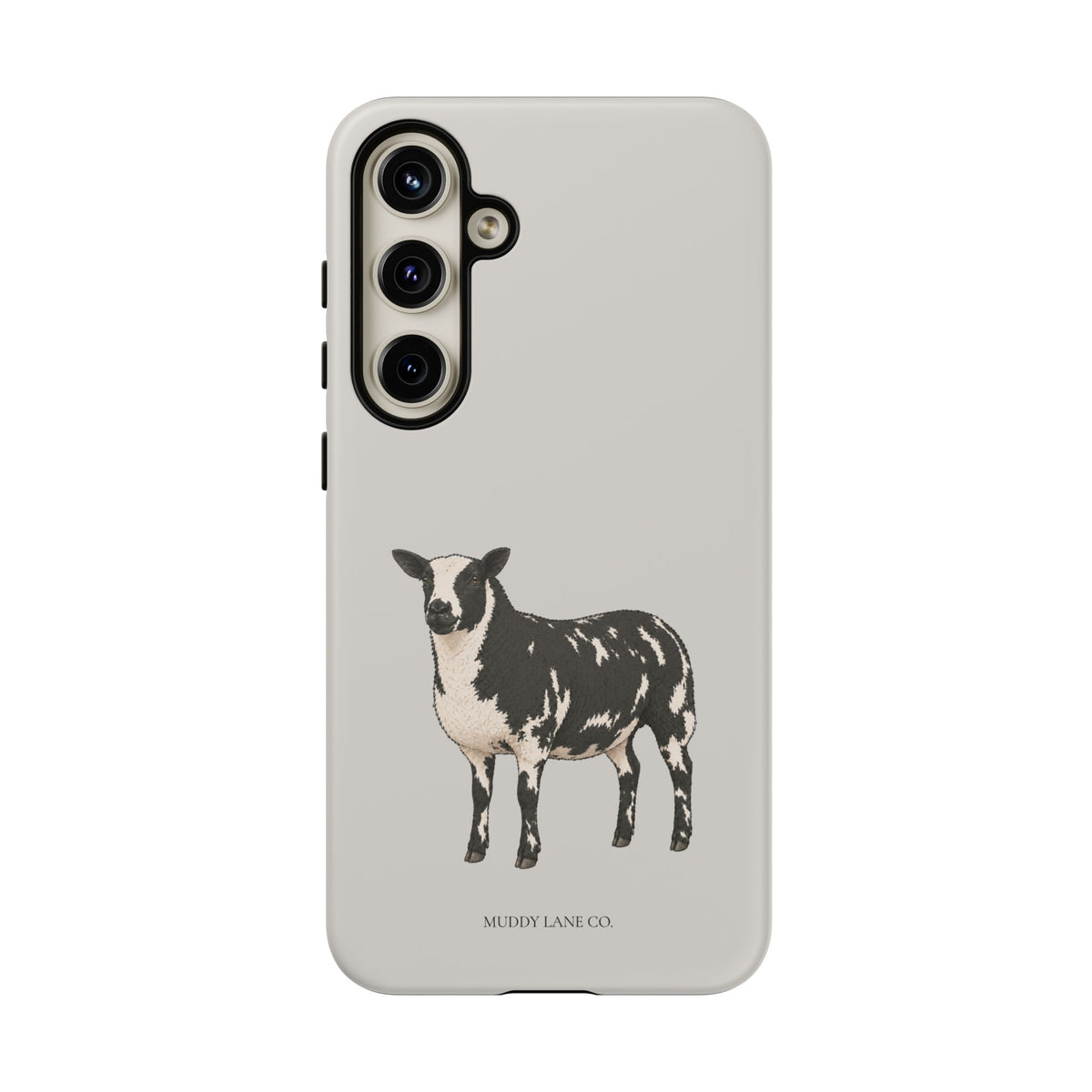 Dutch Spotted Sheep Tough Phone Case in Soft Grey Matte