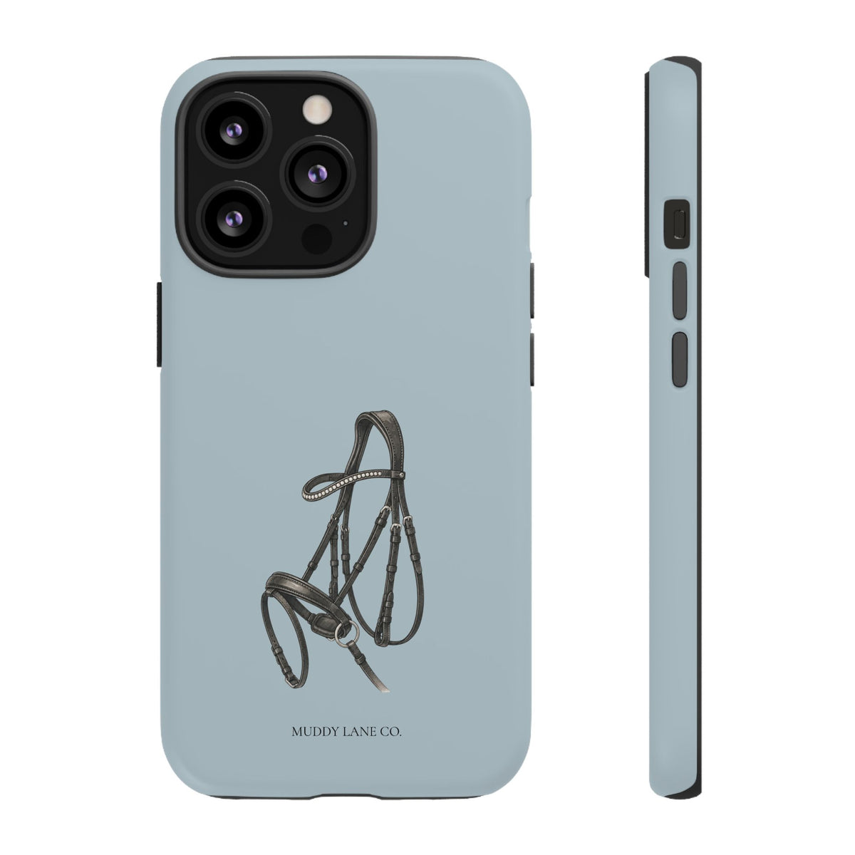 Bridle Tough Phone Case in Dusty Blue Matte