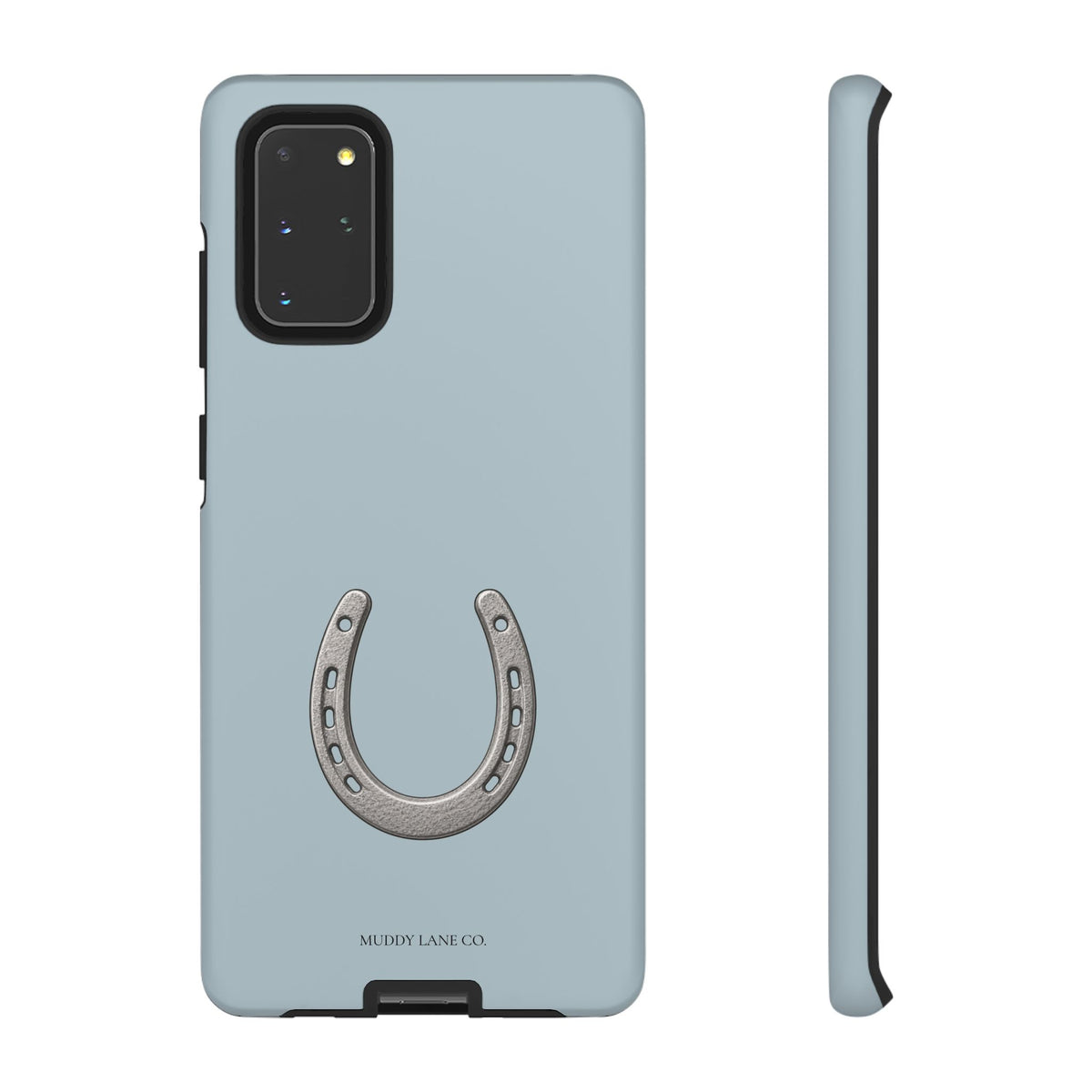 Horseshoe Tough Phone Case in Dusty Blue Matte