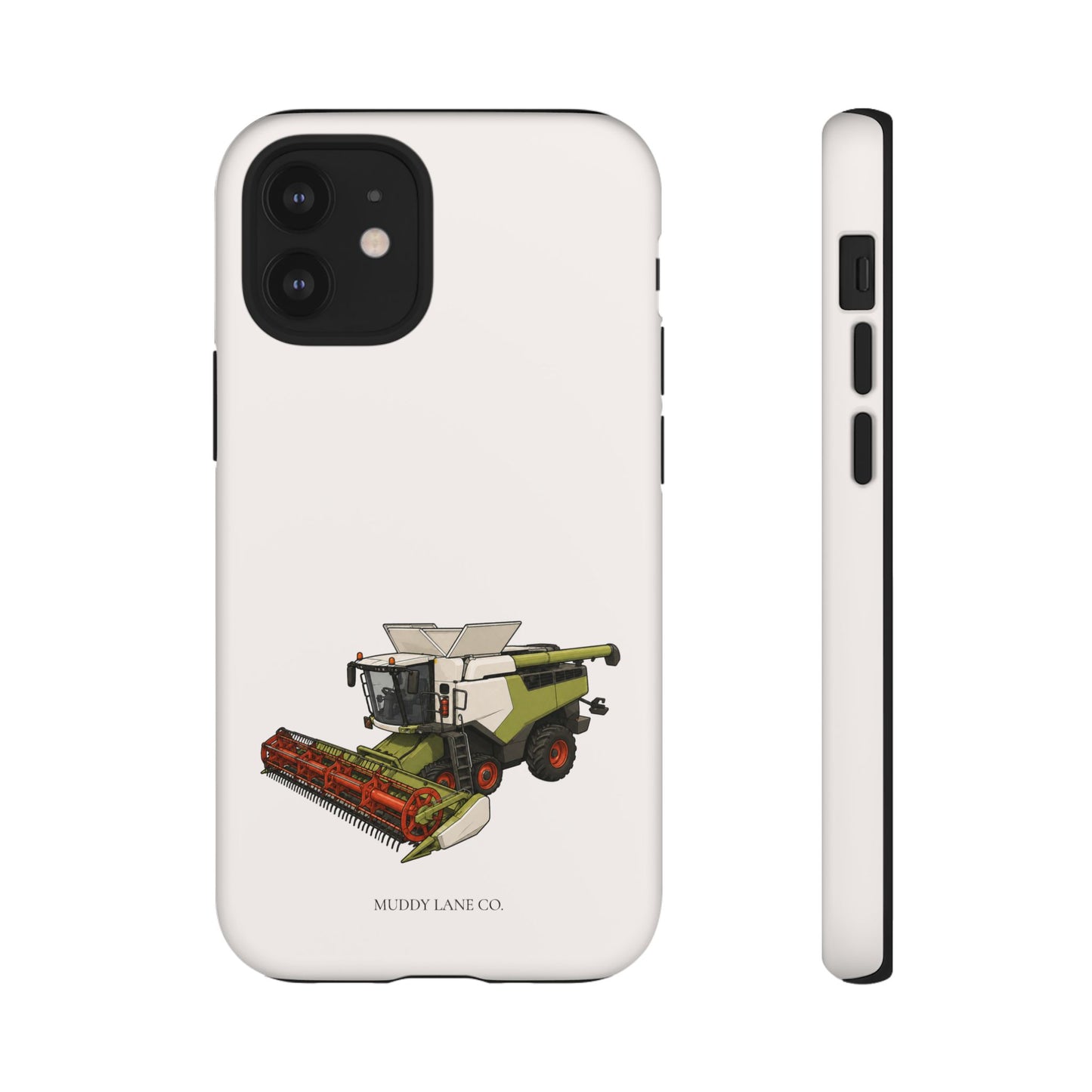 Combine Harvester Tough Phone Case in Warm Cream Matte